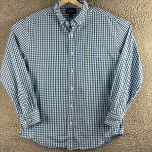 Nat Nast Shirt Mens Extra Large Blue Green Plaid Outdoor Business Casual‎ Camp